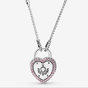 Pandora Heart Padlock Necklace